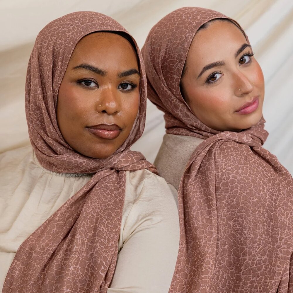 Vela scarves Blush crocodile